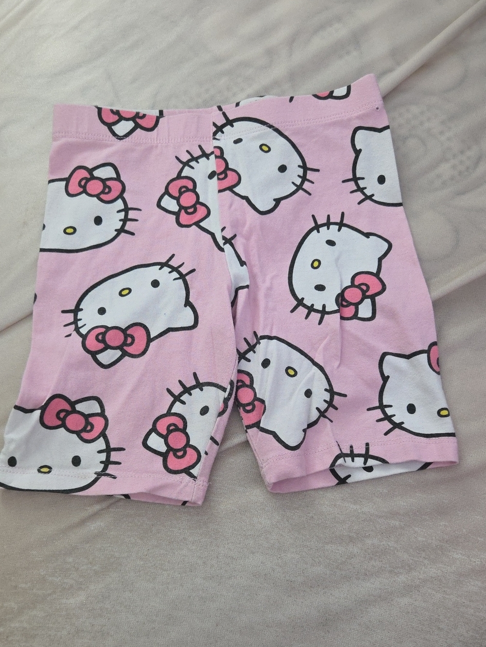 2 for $7 Hello Kitty Pink Character Print Bike Shorts - Size 6x